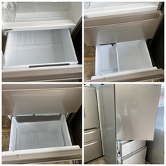 パナソニック 3ドア冷蔵庫.315L.自動製氷.全面ガラス使用.2018年型.10キロ内配達無料、の画像