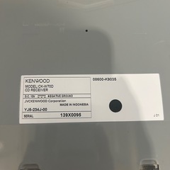 KENWOOD カーオーディオの画像