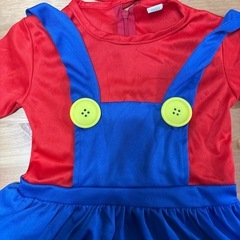 マリオ　コスプレ　ハロウィンパーティ　女の子　100cm〜115cmの画像