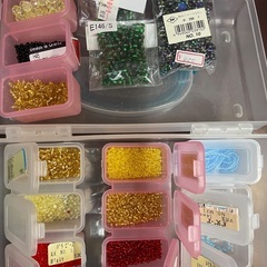 💫💎③ビーズたくさんあります❗️おまとめビーズケース付き💎大きめビーズ含む💫の画像