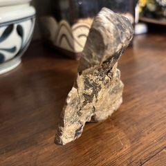 珪化木（木の化石）の置物の画像