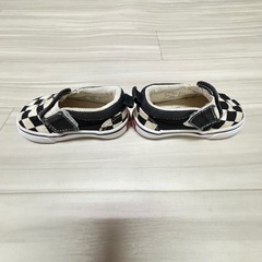 VANS バンズ キッズ スニーカー 12cm キッズ チェッカー スリッポンの画像