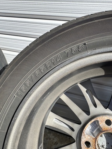 ホイール付き夏タイヤ 
ヨコハマ 155/65R14 75S