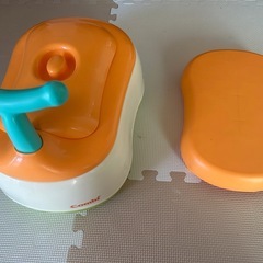 Combi おまる オレンジ/ホワイトの画像