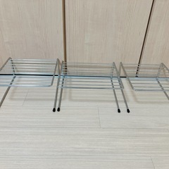 キッチン 収納 ディッシュラック 3個セット& セリア　スポンジホルダー の画像