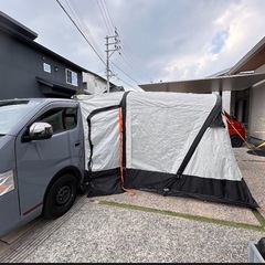 カーサイドテント　カーサイドシェルター　 車用テント キャンプ タープ 車と連結　エアーテント　インフレータブルテントの画像