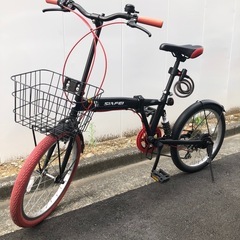 【使用感　少】サスペンション付き折りたたみ自転車
の画像