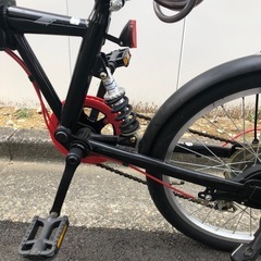 【使用感　少】サスペンション付き折りたたみ自転車
の画像