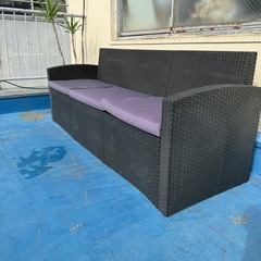 高級ラタン調ガーデンソファー屋外用ソファの画像