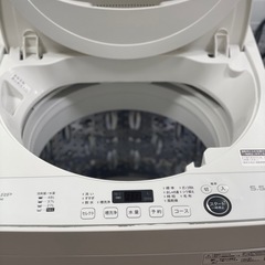 送料・設置込み可　洗濯機　5.5kg SHARP 2021年の画像
