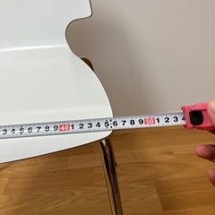 イケアIKEA　チェアー　ホワイト　２脚の画像