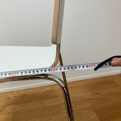 イケアIKEA　チェアー　ホワイト　２脚の画像