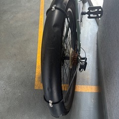 ビーチクルーザータイプ 自転車 26インチ マットグリーン 中古の画像