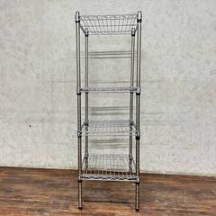 ww4/75 Luminous ルミナス メタルラック 4段 スチールラック メタルシェルフ 棚 収納棚 シルバー ★直接引取歓迎◎の画像