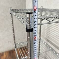 ww4/75 Luminous ルミナス メタルラック 4段 スチールラック メタルシェルフ 棚 収納棚 シルバー ★直接引取歓迎◎の画像