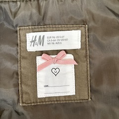 H&M  コート　120 　アウターの画像