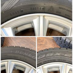 ジ422/ ダンロップ 155/65R14 75Q  DSX-2 冬用スタッドレスタイヤ ホイール付き 4本セットの画像