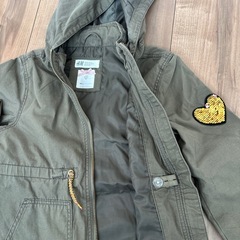 H&M  コート　120 　アウターの画像