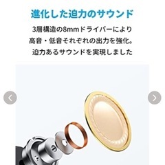 Anker ワイヤレス
イヤホンの画像