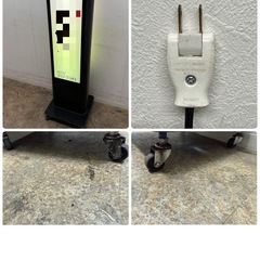 電飾看板　自立電光看板　看板　キャスター付き　飲食店　W４００ｘD４００ｘH１３６０ｍｍの画像