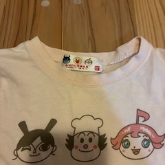 子供服　アンパンマン 薄ピンク　長袖Tシャツ　90cmの画像