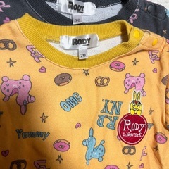 【ロディ】ロンパース　70サイズ　2枚セットの画像