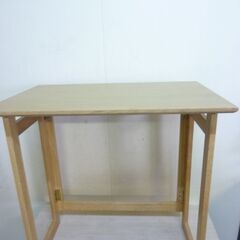 ⑤未使用/新品　アウトレット特価　 折り畳みデスク 幅70×45cm  木製 省スペース 収納可能 コンパクト ナチュラルの画像