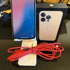 Apple iPhone13プロ　128gb  ゴールド　美品　純正品すほうたたすほうたた　SIMロック解除ずみ済みの画像