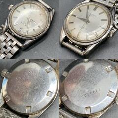 N335　可動　CITIZEN/シチズン 21石 メンズウォッチ 手巻き 腕時計 レザーベルト E51113 可動　ベルト社外の画像