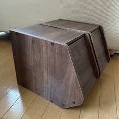 スタックボックス　扉付き　2個セットの画像