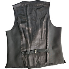 ✨美品✨Luigi Bianchi Mantova ベスト ジレ ダブルボタン 黒 ブラック メンズ ビジネス フォーマル ジャケット風 スタイリッシュの画像