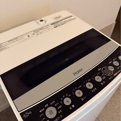 Haier 一人暮らし 全自動電気洗濯機 JW-C45D 2020年製の画像