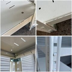 ww4/71　オカムラ OKAMURA スチールラック 中量ラック ボルトレス 8段 軽量棚 白 ホワイト W900×D30×H2100mm ★直接引取歓迎◎の画像