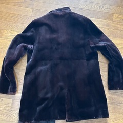 SAGA MINK リバーシブル ファーコート ミディ丈 ブラック　サイズM相当の画像