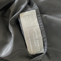 SAGA MINK リバーシブル ファーコート ミディ丈 ブラック　サイズM相当の画像