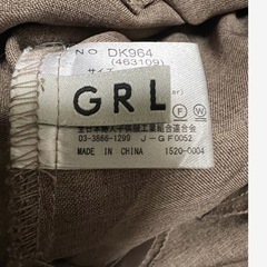 ブラウン ノースリーブ ロングワンピースGRLの画像