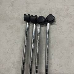 ww4/57 スチールラック メタルラック W90×D45×H180cm 4段 メタルシェルフ 収納 棚 キャスター付き 解体済み ★直接引取歓迎の画像