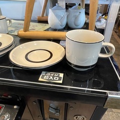 【引き取り限定】中古品　コーヒーカップ　3セット　カップ&ソーサー　ストーンウェア　の画像