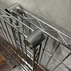 ww4/56 スチールラック メタルラック W90×D45×H180cm 4段 メタルシェルフ 収納 棚 キャスター付き 解体済み ★直接引取歓迎◎の画像