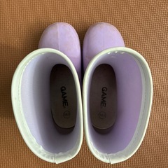 レインブーツ　18cm 紫の画像