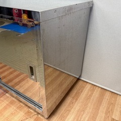 キャビネット調理台 W1000×D600×H800 ステンレス台 作業台 食器庫 引戸付き調理台 業務用 厨房の画像