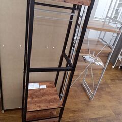 ★リユースのサカイ水戸店★ハンガーラックダークブラウンH169×D39×W40クリーニング済みMT5729の画像