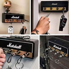 マーシャル キーハンガー マーシャル 2.0JCM800 アンプ型キーハンガー キーボックス アルミ合金素材 壁掛け おしゃれ プラグ型キーチェーン4本付 収納 アンプ型 玄関収納 鍵置き　まとめ買い歓迎　卸ます　アマゾン引き上げ商品　倒産品　ネット商材　卸ます　転売　アマゾン引き上げ商品　卸し　問屋　倒産品　転売OK　ネット商材　アマゾン　商品　景品　コンペ　新品　未使用　卸売り　卸売　アウトレットの画像