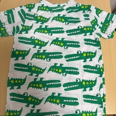 美品半袖Tシャツ130ワニ柄の画像