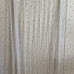 非対面！！猫用ペットフェンス／突っ張り式ドア付きゲート（高さ150cm・ホワイト）の画像