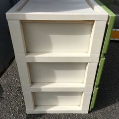 JM20340S)3段収納ケース/衣類収納 幅：約53cm 高さ：約63cm 奥行：約41,5cm  中古品【取りに来られる方限定】の画像