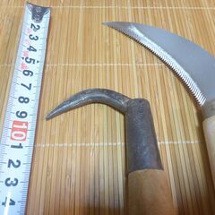 未使用　ステンレス製カマ　おまけつきの画像