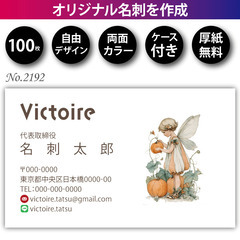 名刺印刷 100枚 両面 フルカラー 紙ケース付 No.2…