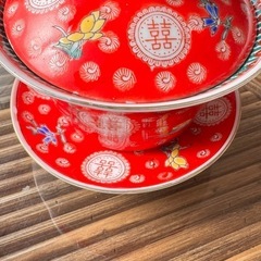 [おまとめ購入お値引します]可愛い レトロ 2セット 中華のお皿の画像