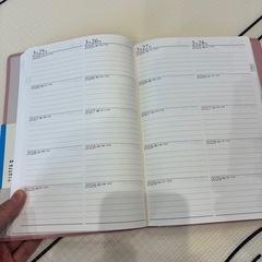 5年卓上日誌（1月記入ありあり）の画像